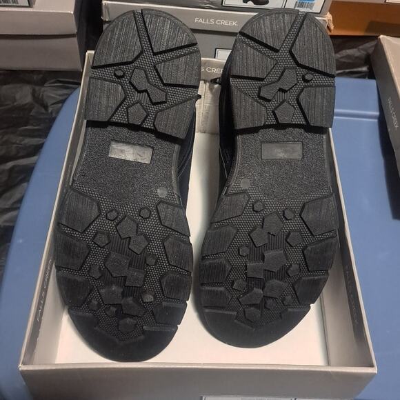 Falls Creek Mens Black Brent Boots with Memory Foam Insole Size 13 Medium
